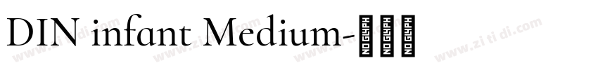 DIN infant Medium字体转换